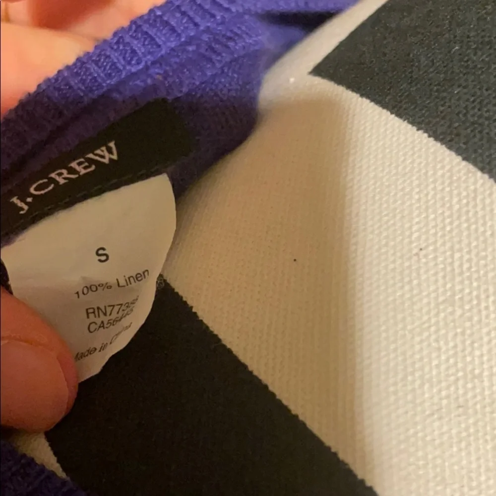 Women’s J. Crew Rib Neck Sweater 100% Linen